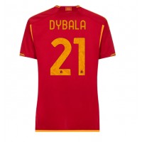 Koszulka piłkarska AS Roma Paulo Dybala #21 Strój Domowy dla kobiety 2023-24 tanio Krótki Rękaw